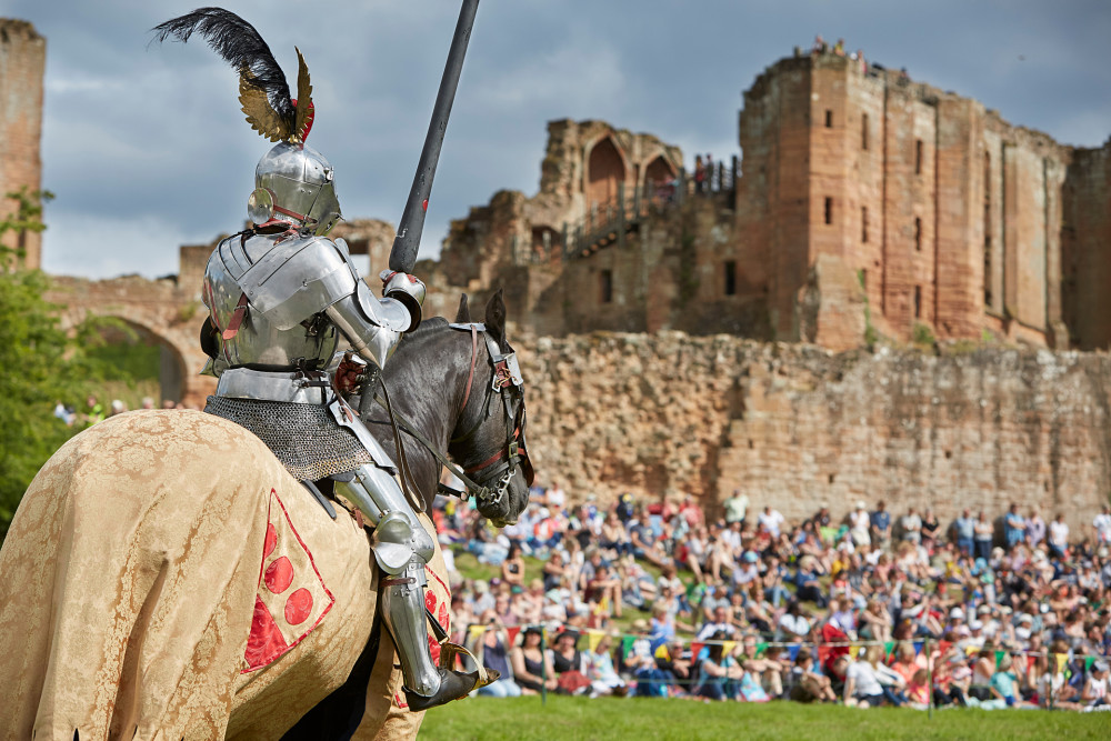 The Knights' Tournament returns to Kenilworth Castle this August (image via English Heritage)