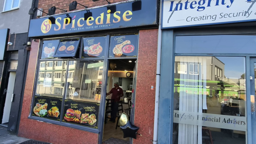 SpiceDise, Edleston Road, opened on 15 August, owned by Rony Sebastian and Biju Mathai (Photo: Nub News).