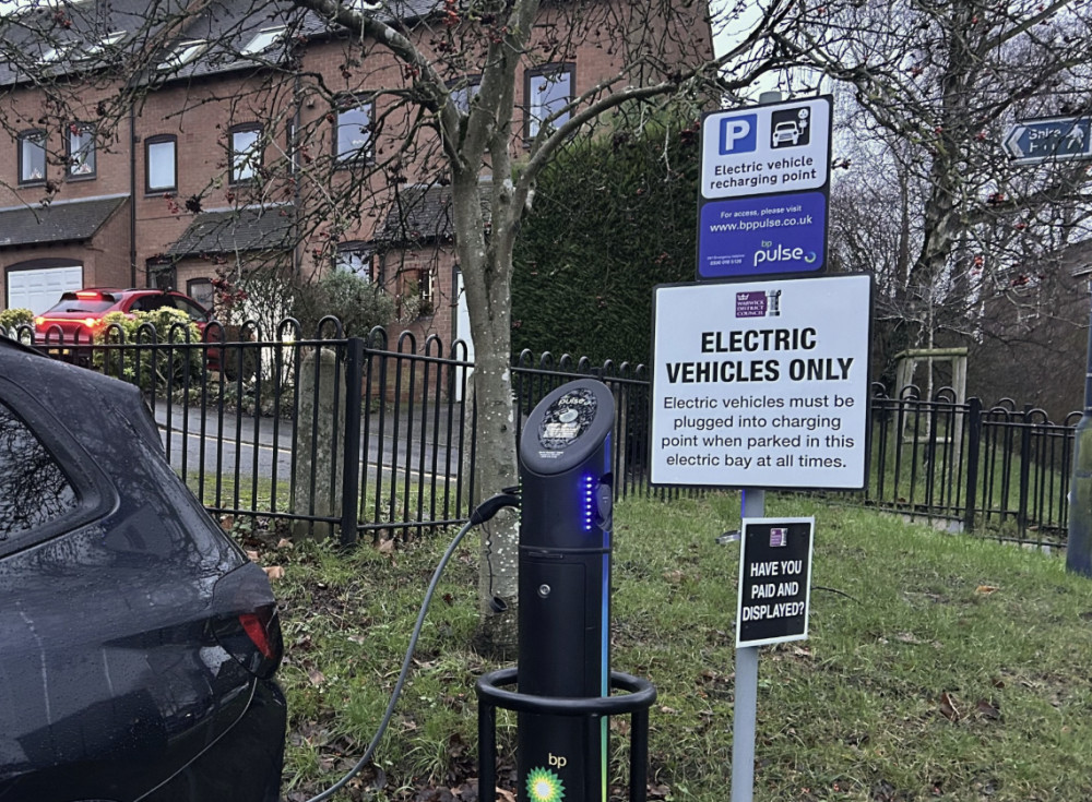Warwickshire County Council has confirmed an EV charger boost for the region (image supplied)
