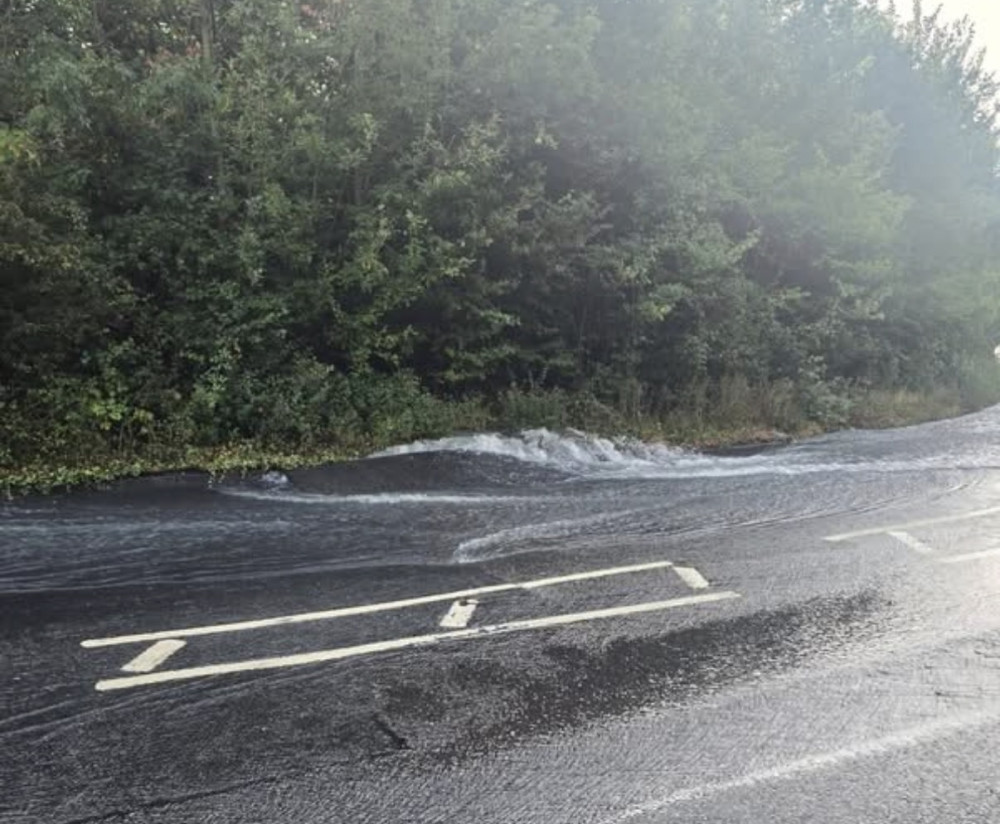 The burst on Stifford Hill