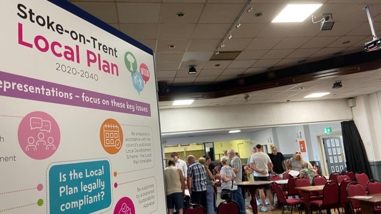 A consultation event for Stoke-on-Trent's local plan, held at Norton (image via Phil Corrigan)