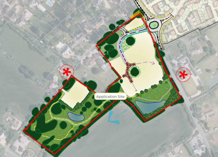 New development off Mill Lane and London Road 