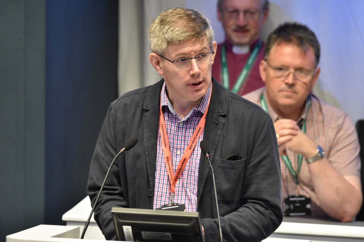 Ben Fulford speaking at the Church of England's General Synod (Image: Church of England - Sam Atkins)