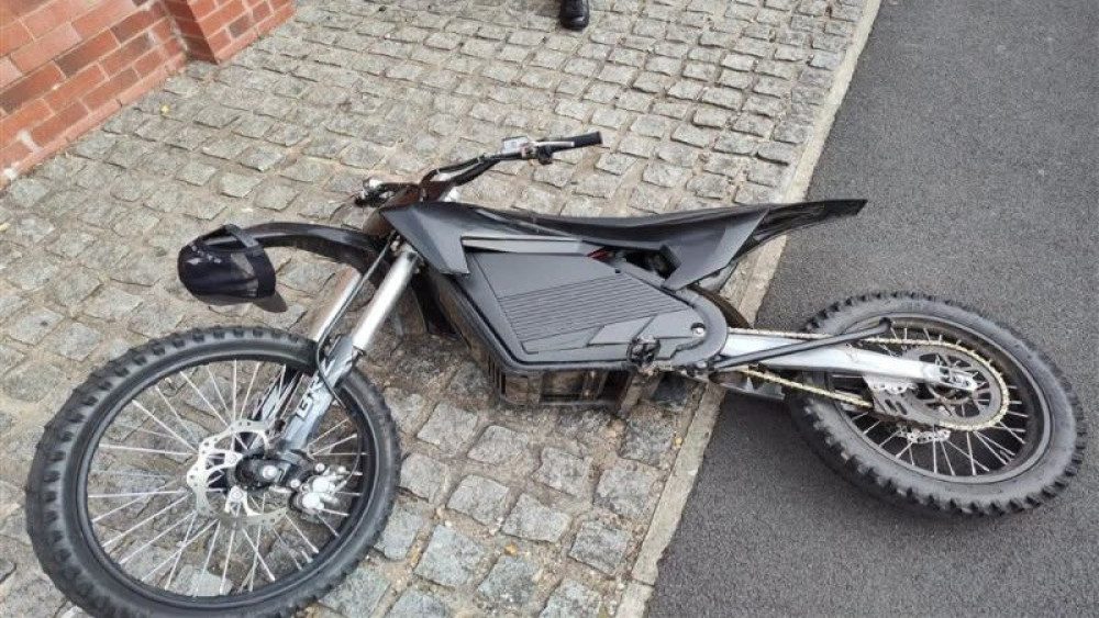 Greater Manchester Police stopped and seized an off-road bike in Reddish as part of an effort to crack down on anti-social behaviour in the area (Image - GMP)