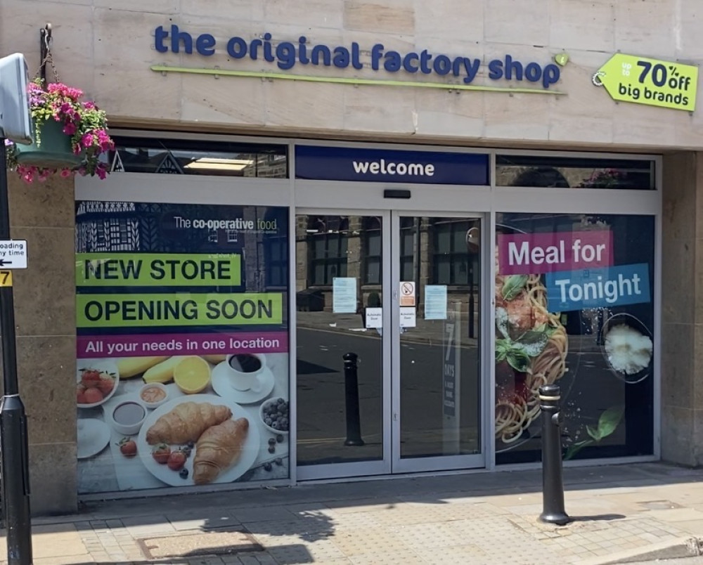 The Co-op is taking over the The Original Factory Shop unit (image via Nub News)