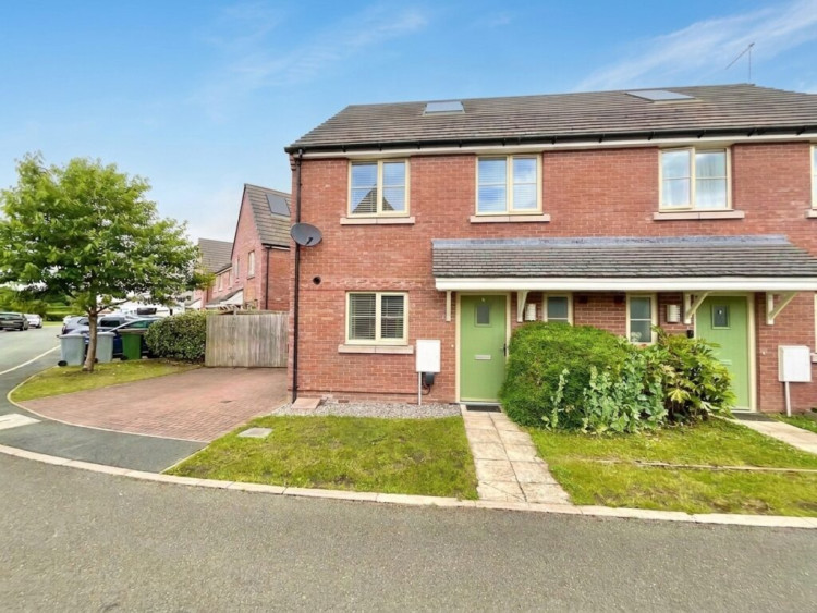 The two-bedroom semi-detached home on Well Field Way, Hankelow (Photo: James Du Pavey).