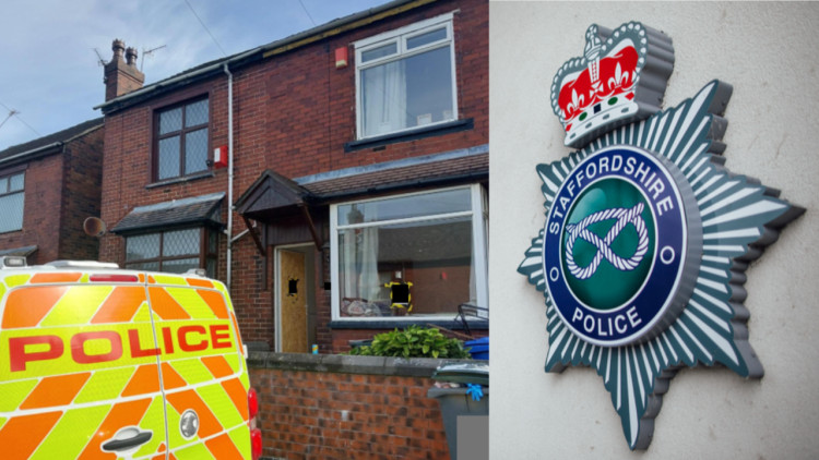 Local residents reported "persistent anti-social behaviour" at a property on Lawton Street (images via Staffordshire Police)