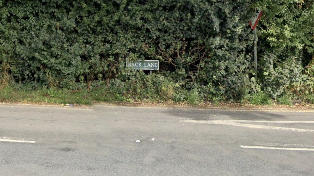 The application relates to buildings at Back Lane Farm, off Back Lane (Image via Google Maps)
