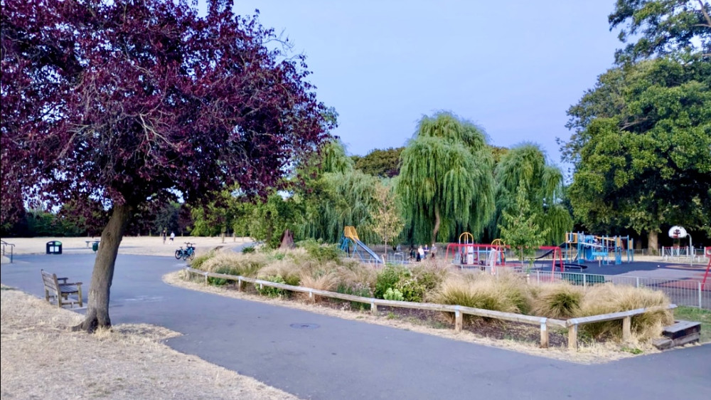 Would you like to see a splash pad come to Kneller Gardens, Twickenham? (credit: Supriya Toor).