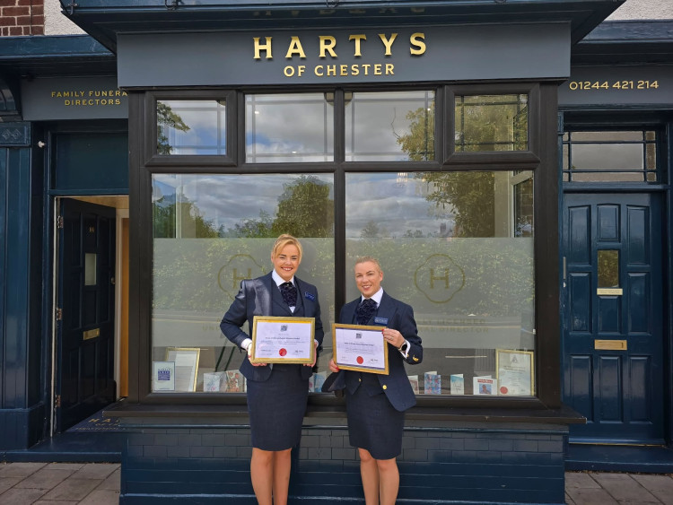 The co-owners of Harty's of Chester have highlighted the need for greater accountability and professional standards across the funeral industry (Image: Hartys of Chester)