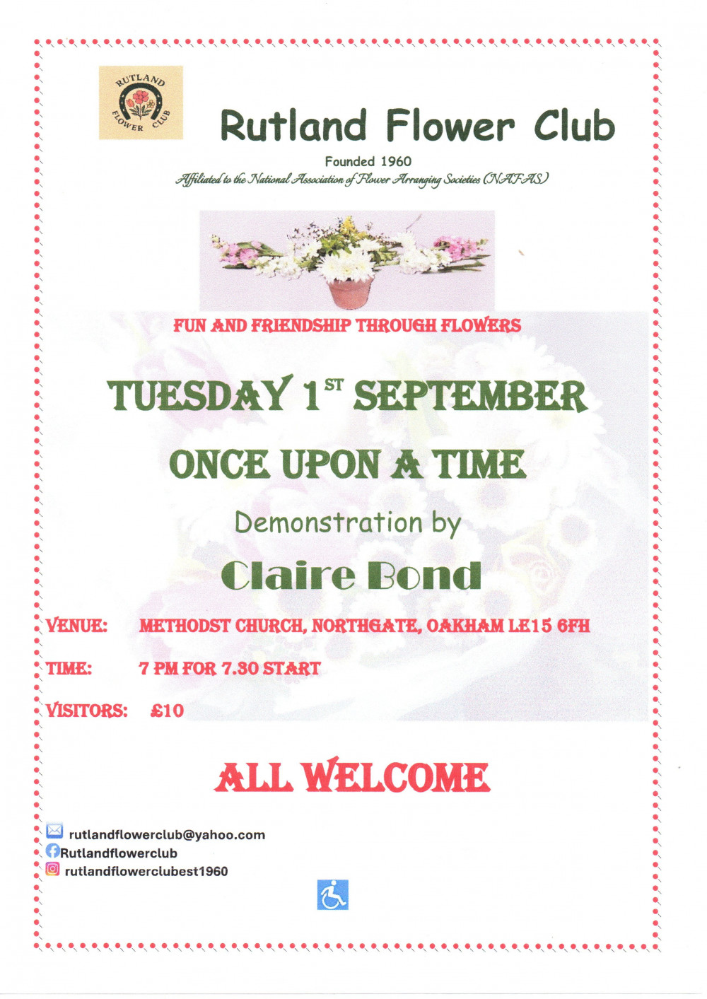 Rutland Flower Club - September Demonstration