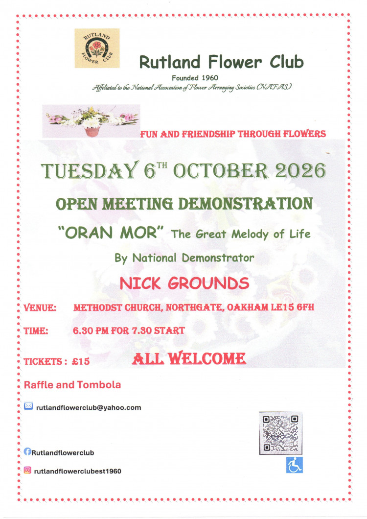 Rutland Flower Club Open Meeting