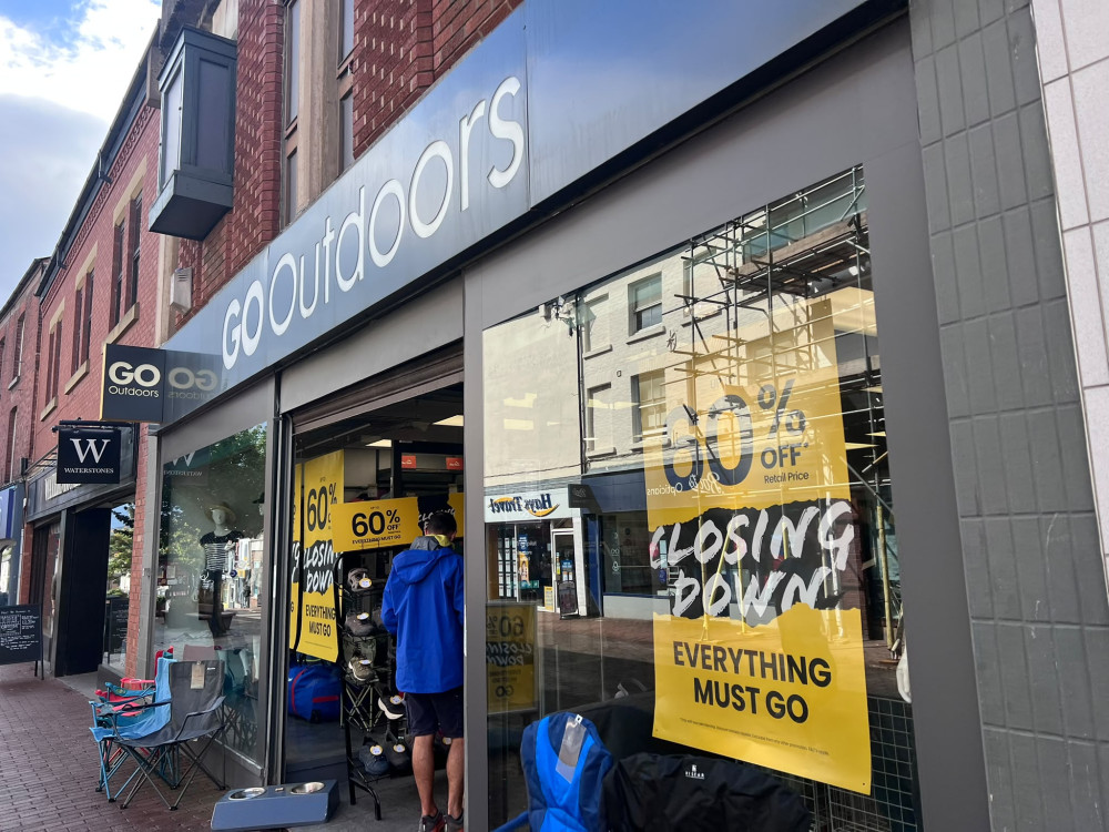 GO Outdoors in Macclesfield is closing down (Credit: Nub News)