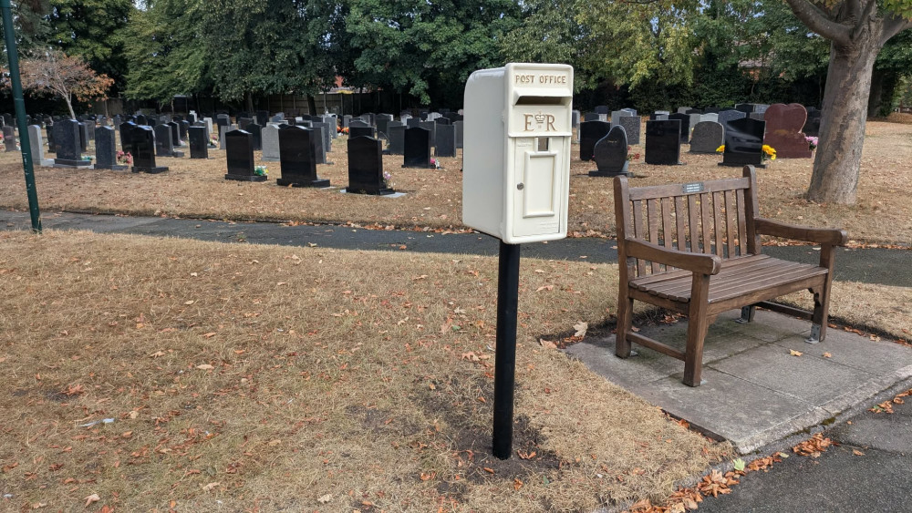 Sandbach Cemetery has now got a 'Letter to Heaven' post box. (Photo: Nub News) 