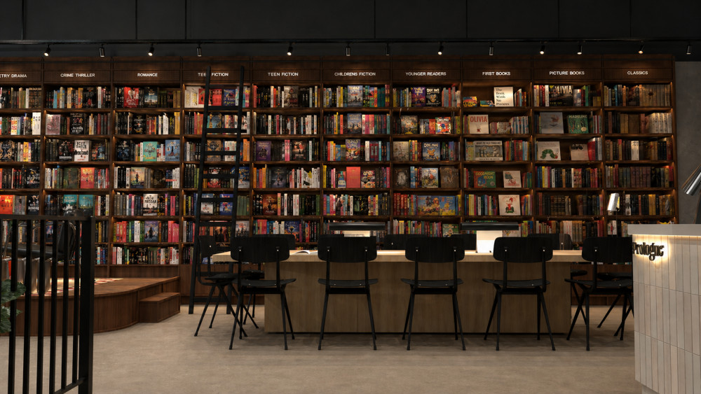 Use the arrows to navigate through the carousel and see more pictures of Prologue, the new bookshop, cafe and bar opening in Stockport town centre (Image - Prologue)