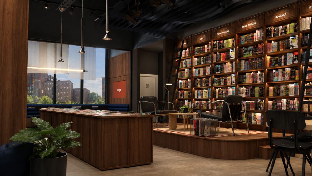 Use the arrows to navigate through the carousel and see more pictures of Prologue, the new bookshop, cafe and bar opening in Stockport town centre (Image - Prologue)