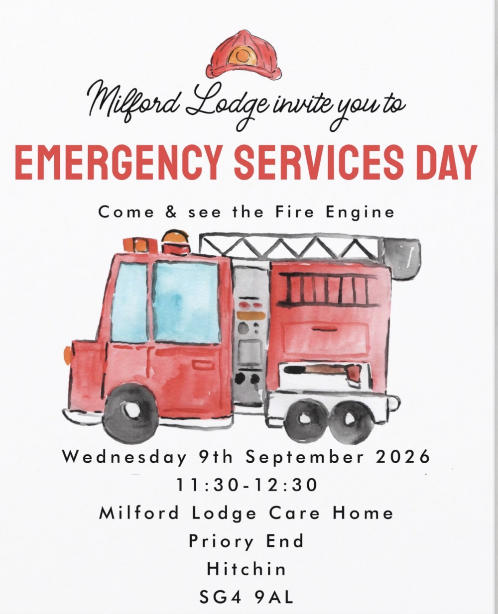 Milford Lodge Emergency Services Day