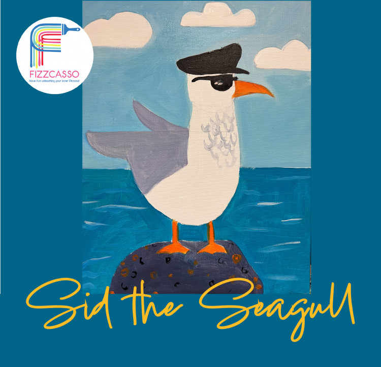 Paint and Sip  'Sid The Seagull'