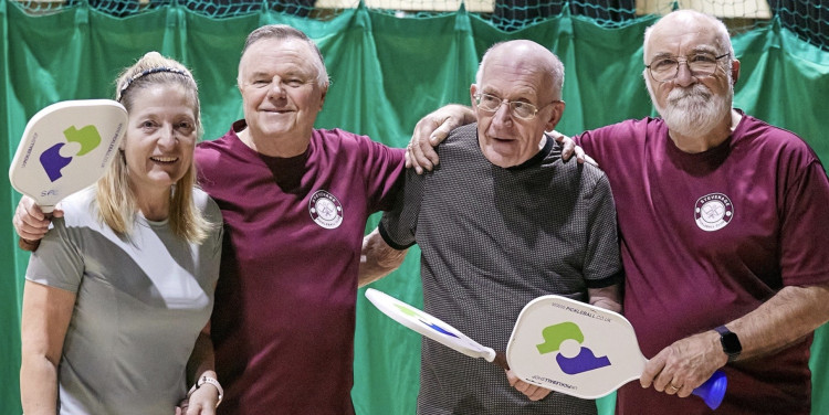 Pickleball combines elements of tennis, badminton and table tennis