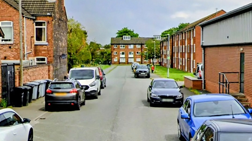 On Saturday 15 August, Cheshire Police sighted a man 'acting suspiciously' in the Derby Street area (Photo: Google).