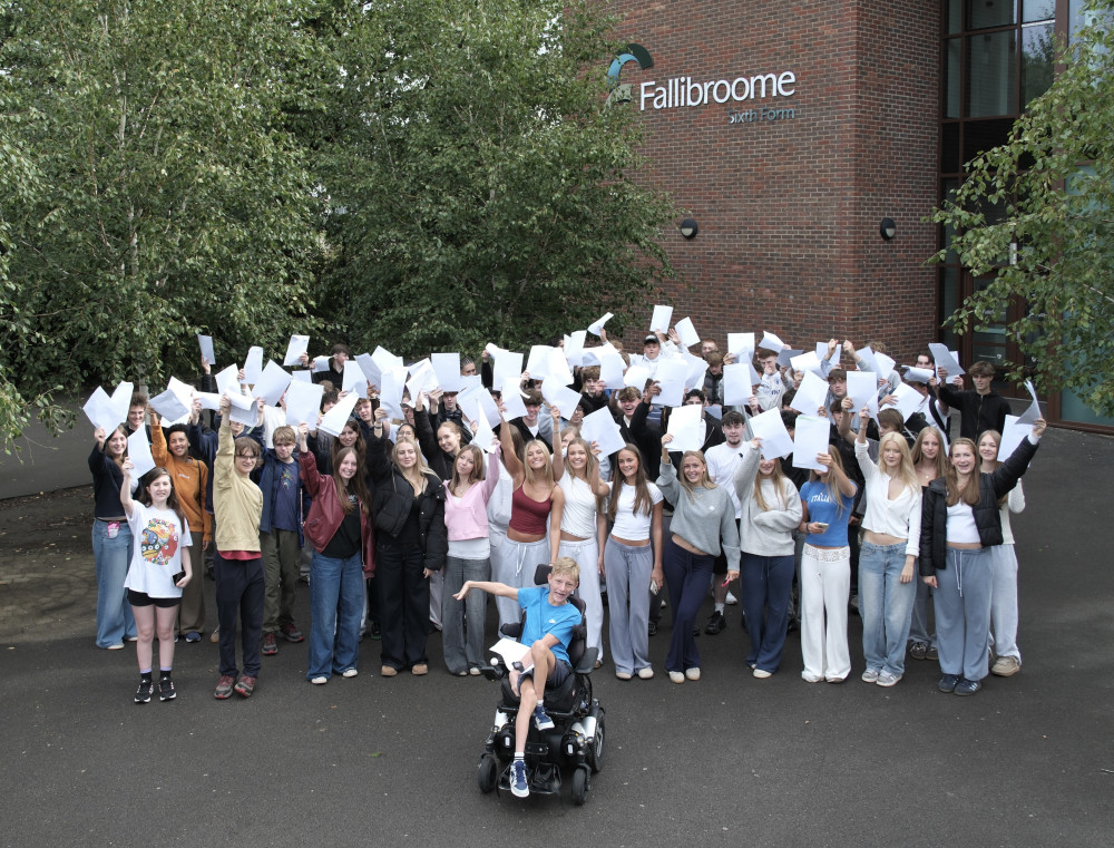 Celebrations at Fallibroome Academy on GCSE results day 2026 (Credit: Supplied)