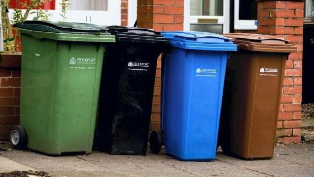 Bin collections were missed on some Marple streets at the start of the week, prompting frustration from residents (Image - SMBC)