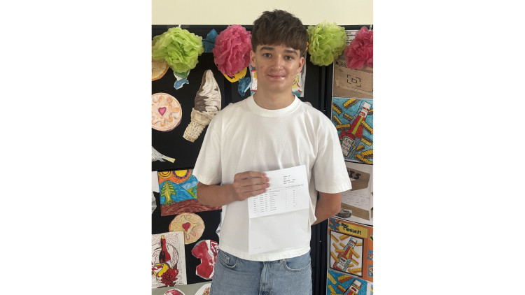 Southborough High School student Alfie achieved a string of top Grade 9 results in his GCSEs (Image supplied)