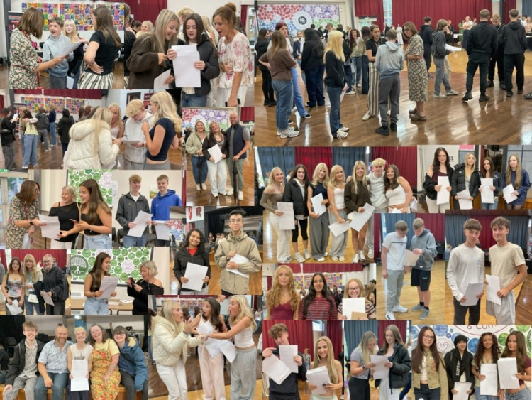 Alsager School students are celebrating with an 'impressive' set of GCSE and vocational results. (Photo: Alsager School)