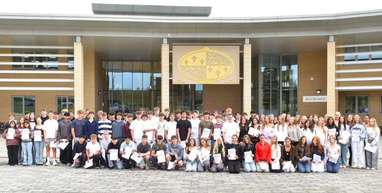 It was smiles all round at King's on GCSE results day 2026 (Credit: Supplied)