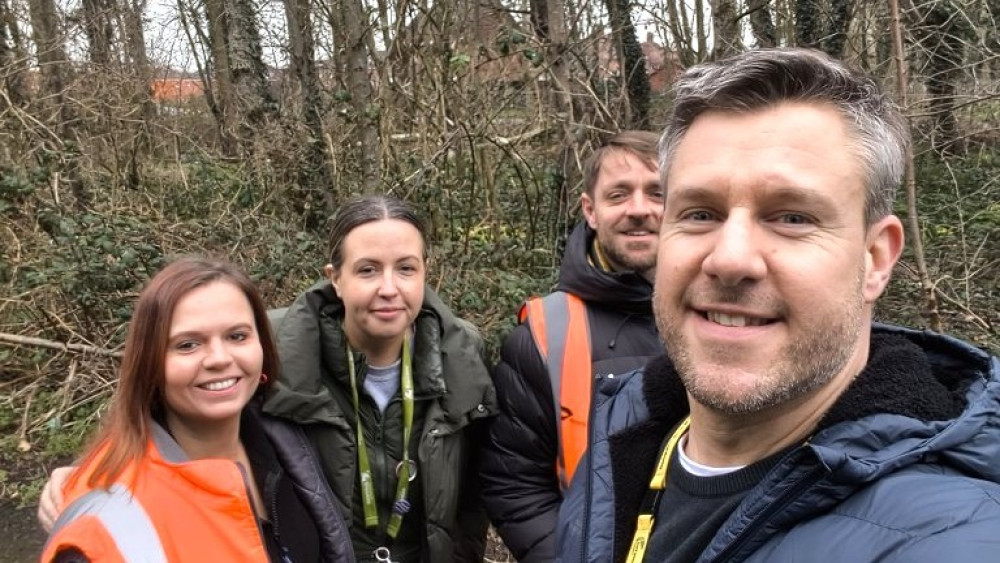 A neglected area of land on the corner of Westbourne Avenue and Frank Webb Avenue in Crewe has been transformed into a much-improved community space (Photo: Cllr James Pratt).