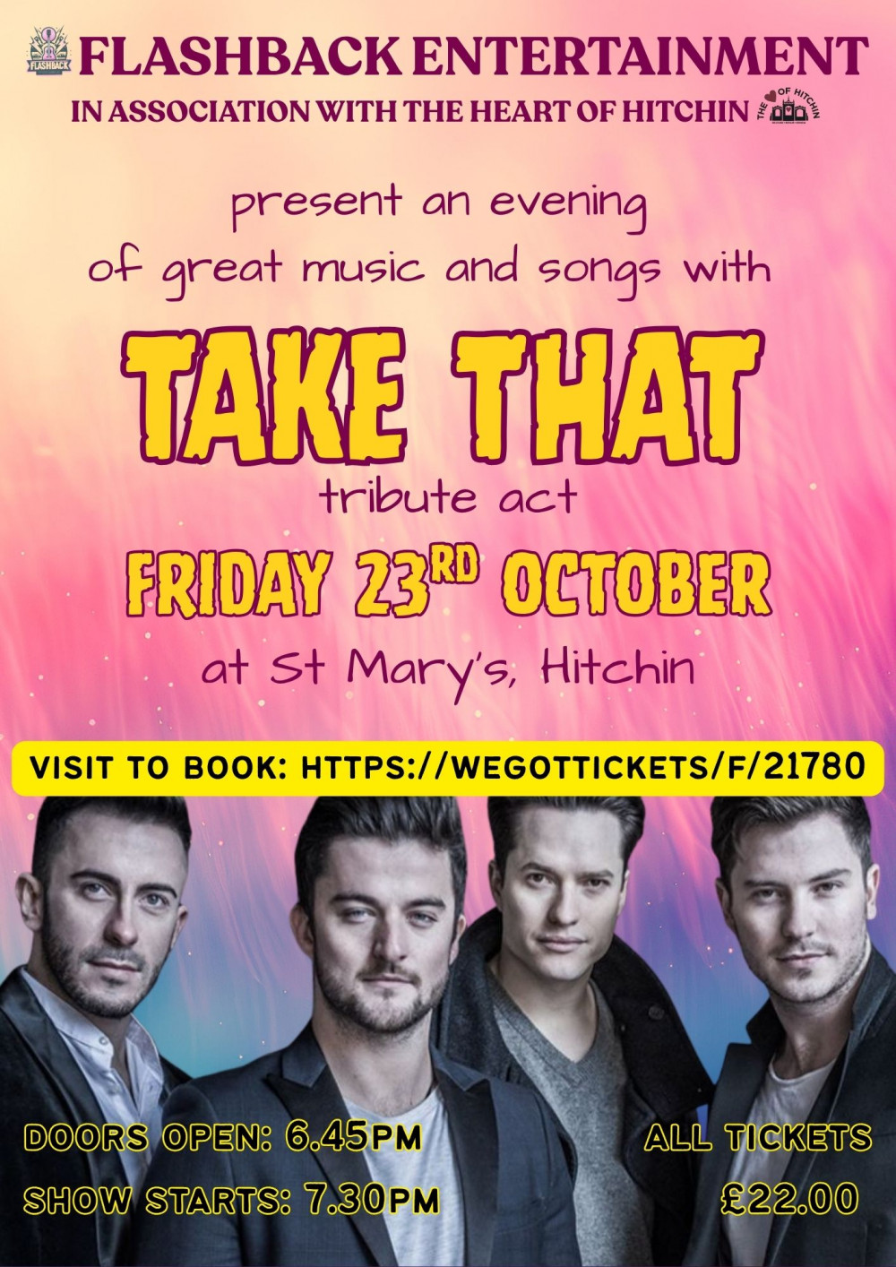Take That Tribute at St Mary's