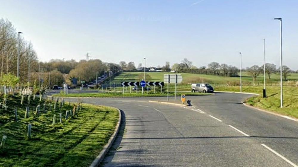 Middlewich Road, from Coppenhall Lane Roundabout to the junction of Brian Palin Way until 27 September (Photo: Google).