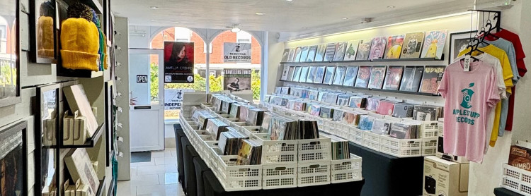 Applestump Records, Oatmarket, has been named among the finalists for Best Independent Record Store at the AIM Independent Music Awards (Photo: Supplied).
