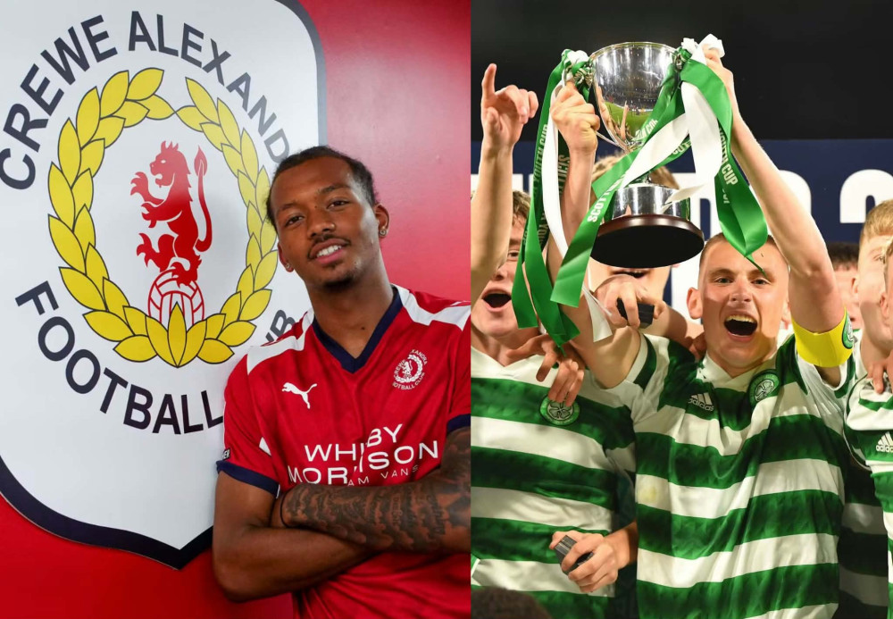 Crewe Alexandra have signed Josh Stephenson on a five-month loan from Brentford and Kyle Ure from Celtic on a season-long loan (Photo: Crewe Alex/The Celtic Way).