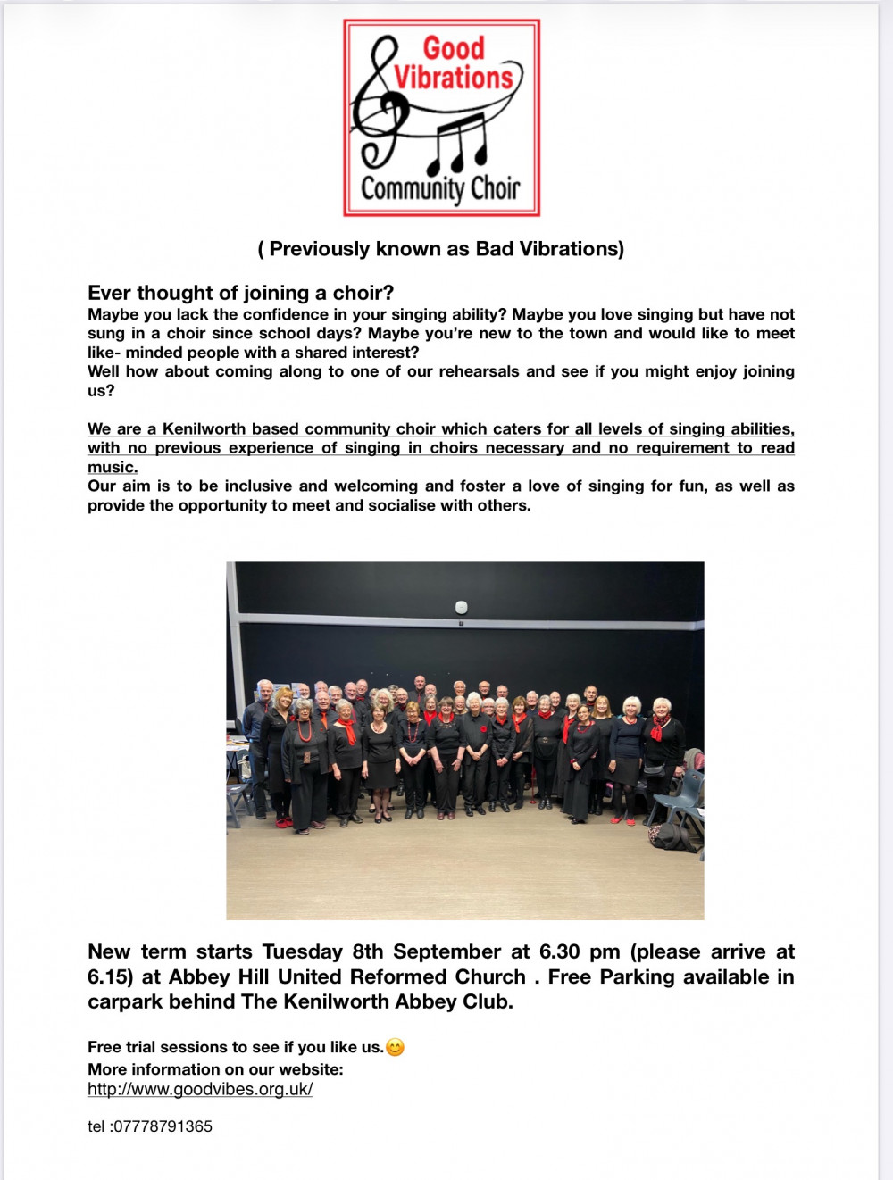 Good Vibrations Community Choir 