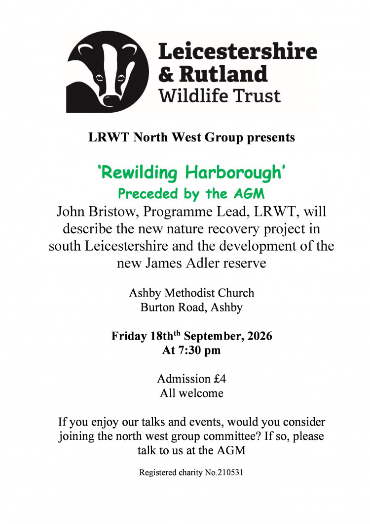 Rewilding Harborough Preceded by AGM 