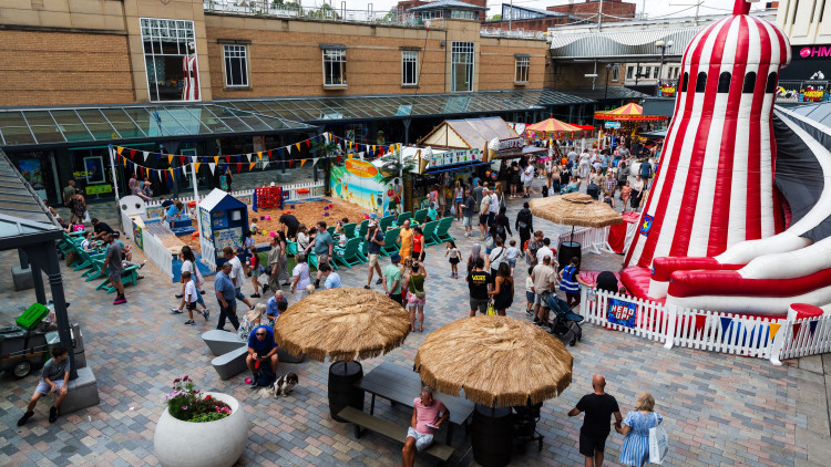 Stockport's Merseyway Shopping Centre recorded its busiest week in years in August, with well over a quarter of a million visitors (Image - Matthew Nichol Photography)