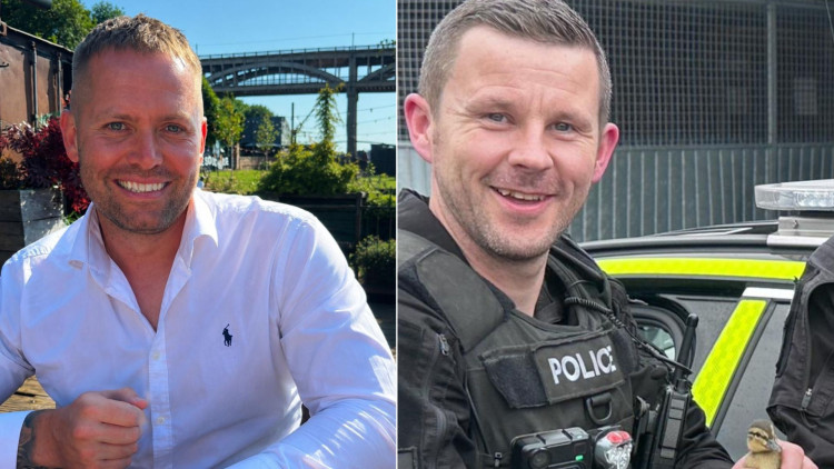 PC Matthew Blades (left) and PC Tom Clough (right)- (images via Cleveland Police)
