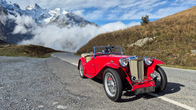 MG TC on the Col du Lautaret in the French Alps