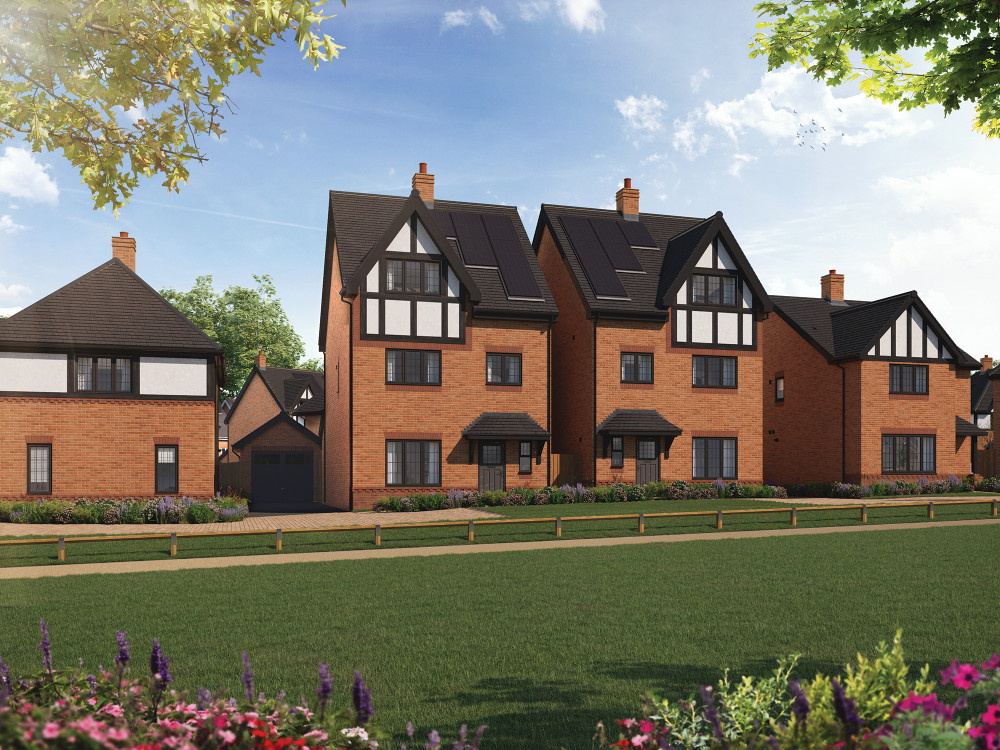 A CGI of new Anwyl homes at Weaver Forge in Nantwich, where a sales centre is opening on 29 August (Photo: Anwyl).