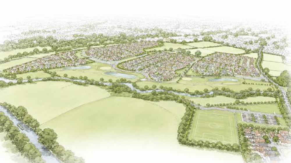 A section of Roman Road (Margary 70a) crosses a field which is part of the development. (Image: Muller Property Group)