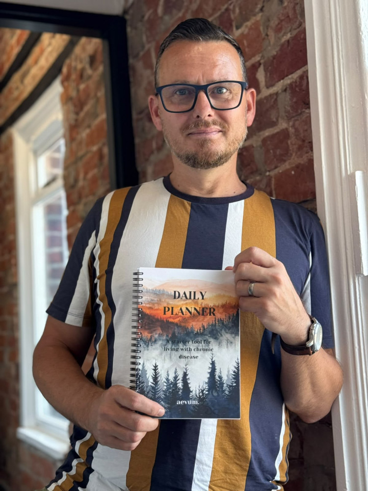 David with his planner. (Photo: David Cartwright) 