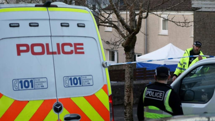 A number of firearms, weapons and cash have also been seized (image via SWNS)