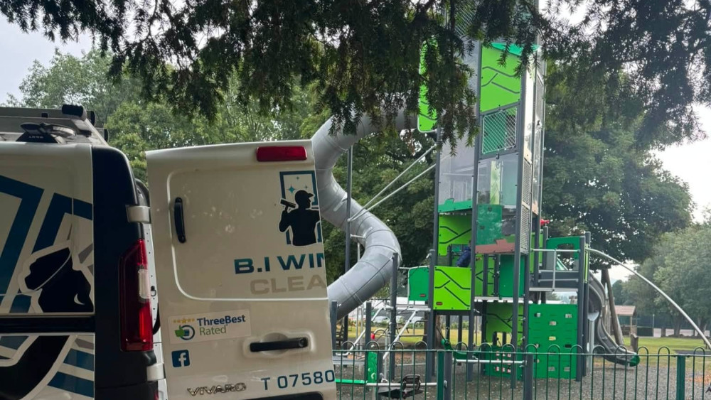 The new play tower at West Park was targeted by teens on Tuesday, August 25 (Credit: B.I Window Cleaning)
