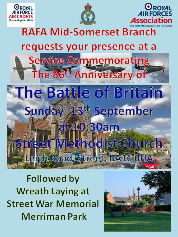 BATTLE OF BRITAIN COMMEMORATION SERVICE 2026 