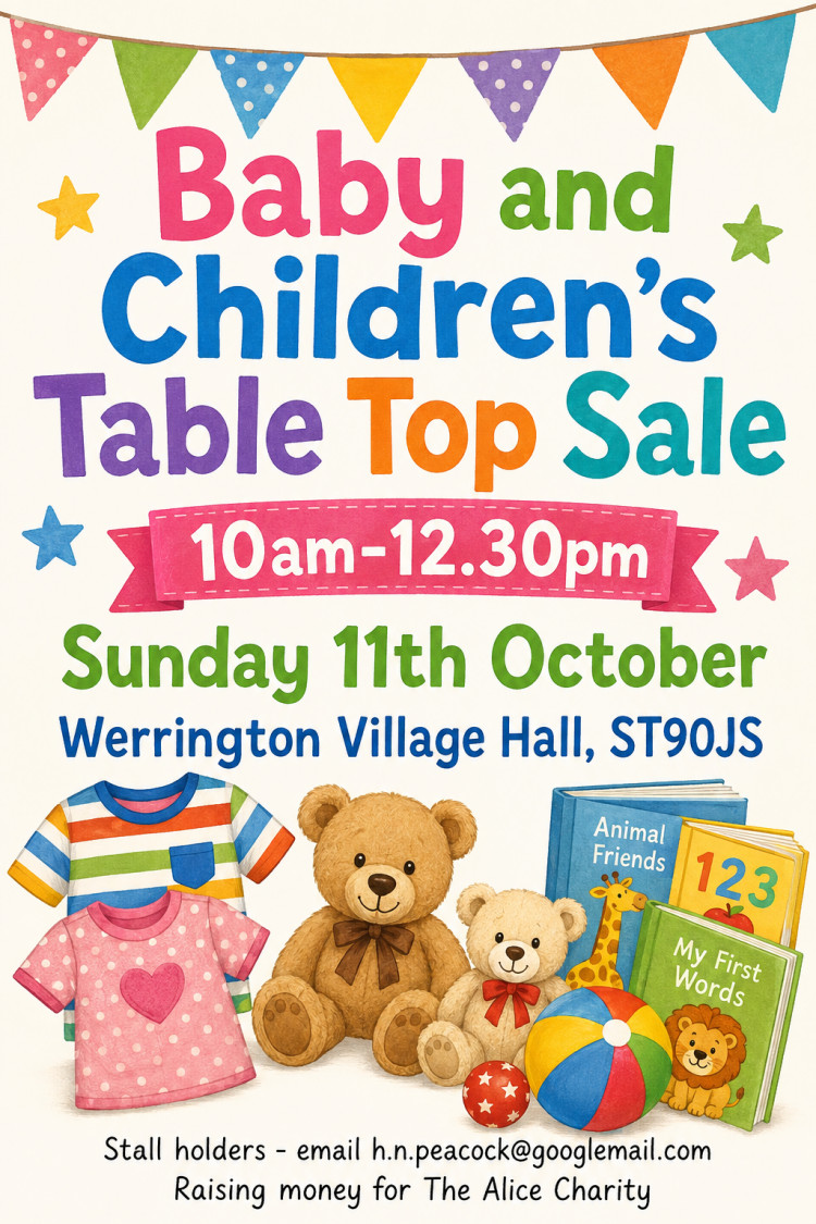 Children and Baby sale, Fundraiser for the Alice Charity 