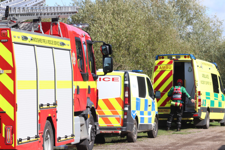 A two-car crash has caused the A452 to close (image via SWNS)