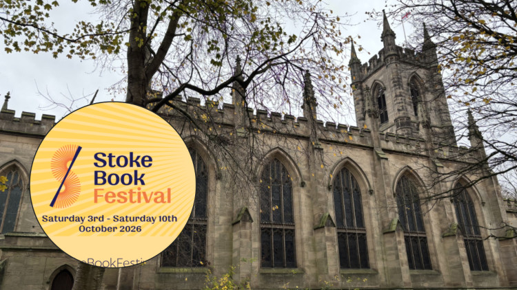 The Stoke Book Festival is presented by Stoke Minster (main image via Nub News / inset image via Stoke Book Festival)