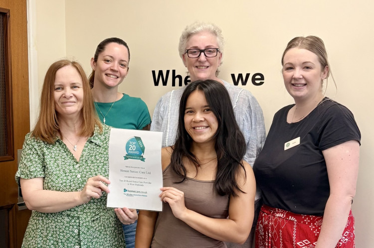 'Receiving a Top 20 Home Care Provider Award is a fantastic achievement' (image supplied)