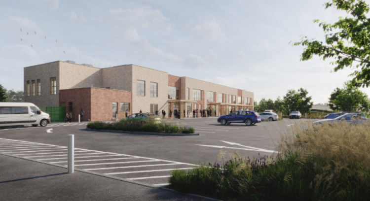 An artist's impression of the new Basford East primary school in Crewe (Photo: CEC).